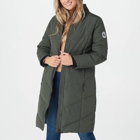 Arctic Expedition Chevron Quilted Down Coat - Picture 3 of 12